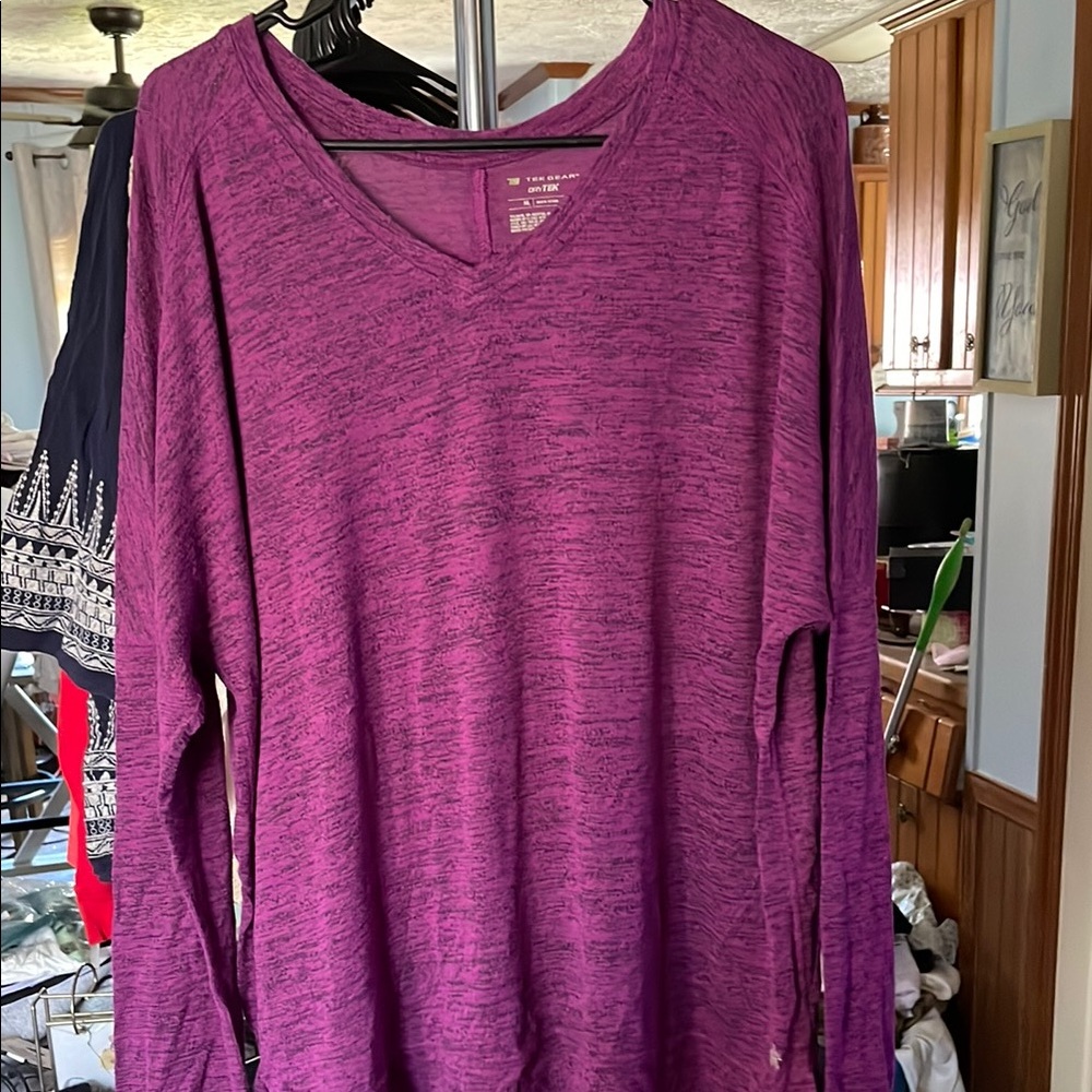 Purple Relaxed Hoodie with Full Sleeves